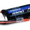 Admiral 1000mAh 2S 7.4V 30C LiPo Battery With JST Connector
