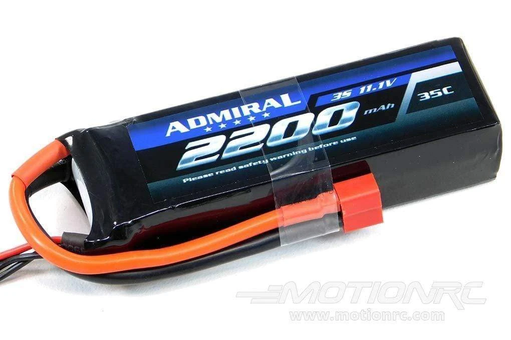 Admiral 2200mAh 3S 11.1V 35C LiPo Battery With T Connector 2 Admiral 2200mAh 3S 11.1V 35C LiPo Battery With T Connector - Image 2