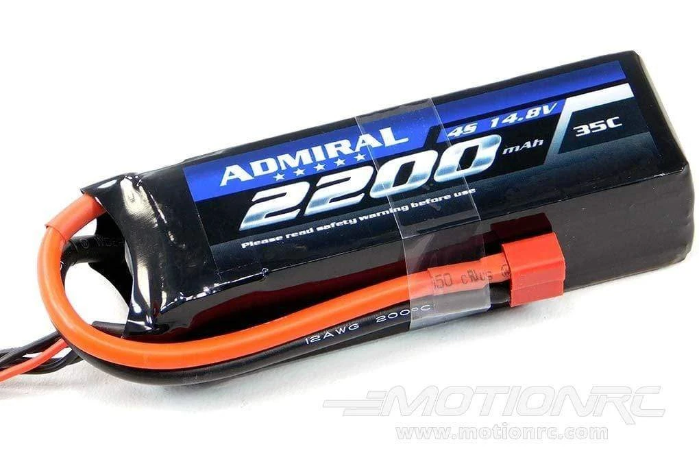 Admiral 2200mAh 4S 14.8V 35C LiPo Battery With T Connector 2 Admiral 2200mAh 4S 14.8V 35C LiPo Battery With T Connector - Image 2