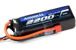 Admiral 2200mAh 4S 14.8V 35C LiPo Battery With T Connector