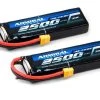 Admiral 2500mAh 4S 14.8V 30C LiPo Battery With XT60 Connector Multi-Pack (2 Batteries)