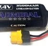 Admiral 3500mAh 2S 7.4V Li-ion Battery With XT60 Connector