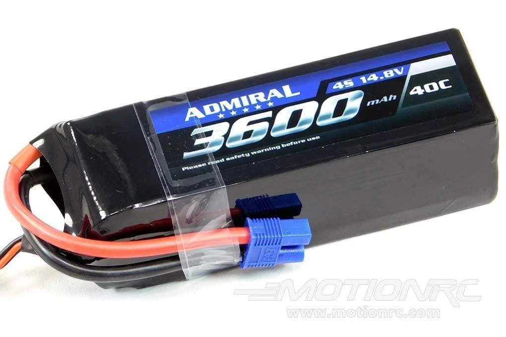 Admiral 3600mAh 4S 14.8V 40C LiPo Battery With EC3 Connector 2 Admiral 3600mAh 4S 14.8V 40C LiPo Battery With EC3 Connector - Image 2