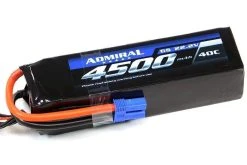 Admiral 4500mAh 6S 22.2V 40C LiPo Battery With EC5 Connector