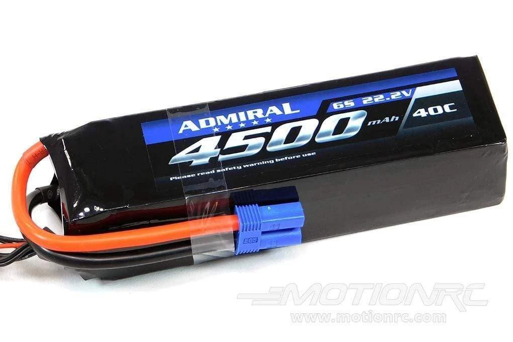 Admiral 4500mAh 6S 22.2V 40C LiPo Battery With EC5 Connector 2 Admiral 4500mAh 6S 22.2V 40C LiPo Battery With EC5 Connector - Image 2