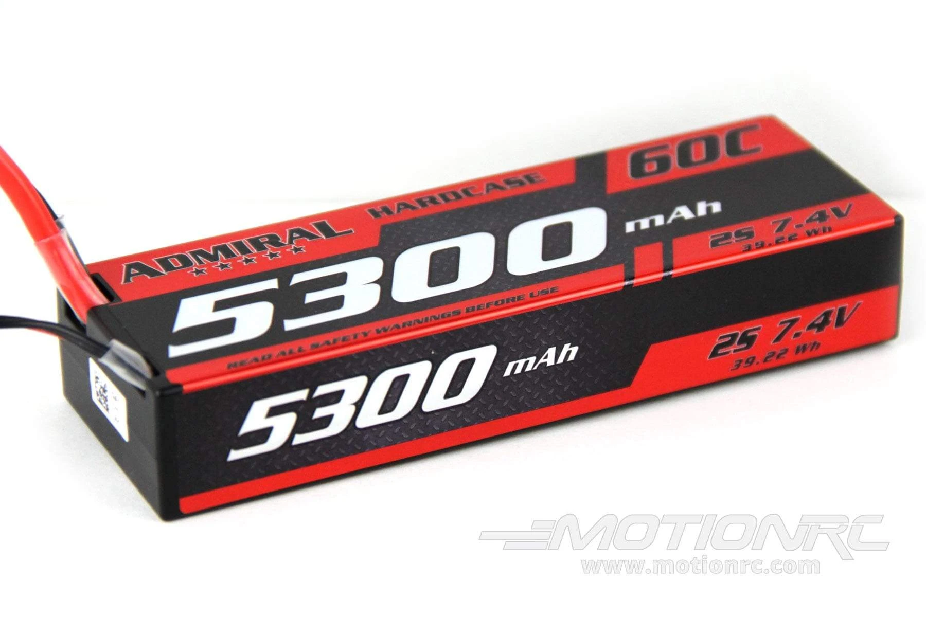 Admiral 5300mAh 2S 7.4V 60C Hard Case LiPo Battery With T Connector 2 Admiral 5300mAh 2S 7.4V 60C Hard Case LiPo Battery With T Connector - Image 2