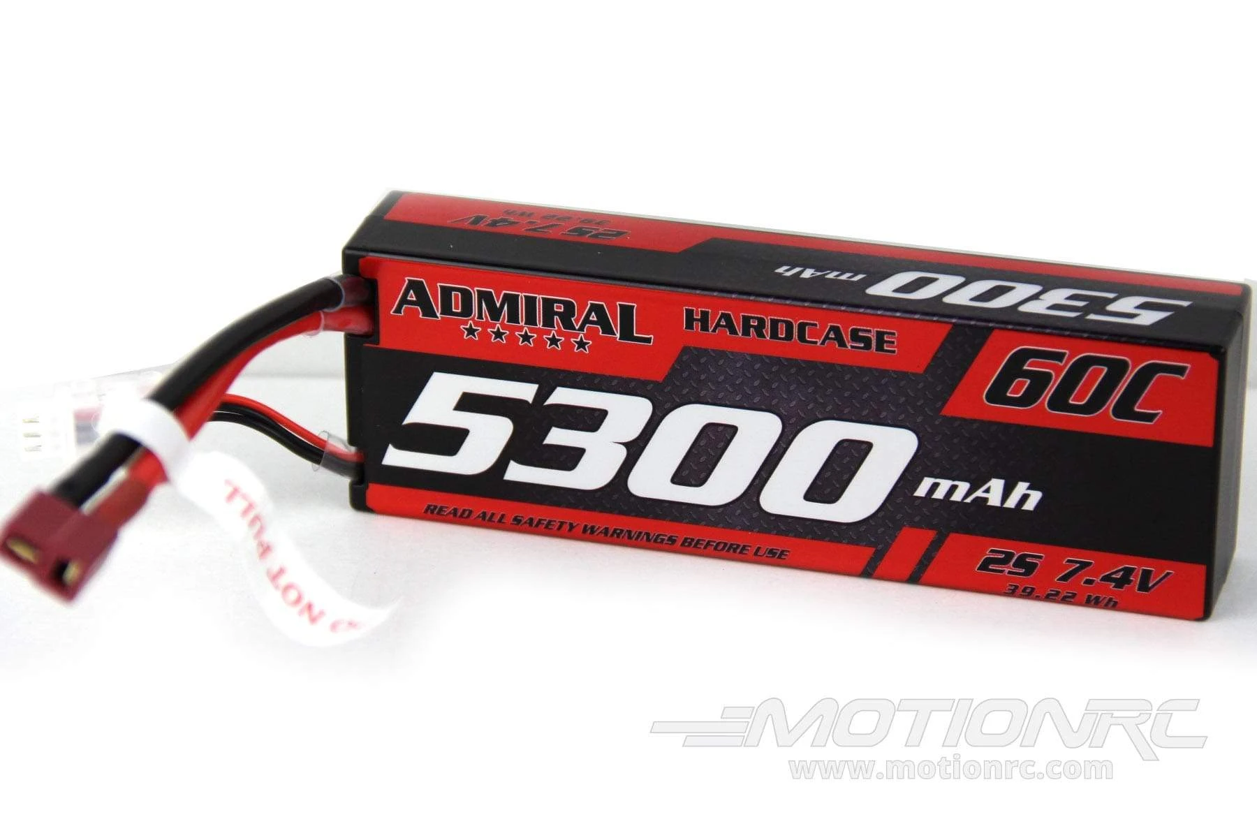 Admiral 5300mAh 2S 7.4V 60C Hard Case LiPo Battery With T Connector 3 Admiral 5300mAh 2S 7.4V 60C Hard Case LiPo Battery With T Connector - Image 3
