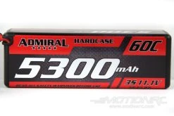 Admiral 5300mAh 3S 11.1V 60C Hard Case LiPo Battery With T Connector -Skynetic Store admiral 5300mah 3s 11 1v 60c hard case lipo battery with t connector motion rc 31294247502009