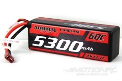 Admiral 5300mAh 3S 11.1V 60C Hard Case LiPo Battery With T Connector -Skynetic Store admiral 5300mah 3s 11 1v 60c hard case lipo battery with t connector motion rc 31294247633081