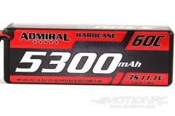 Admiral 5300mAh 3S 11.1V 60C Hard Case LiPo Battery With XT60 Connector -Skynetic Store admiral 5300mah 3s 11 1v 60c hard case lipo battery with xt60 connector motion rc 31306726867129