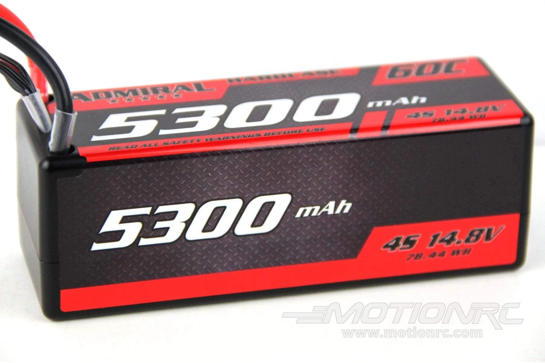 Admiral 5300mAh 4S 14.8V 60C Hard Case LiPo Battery With XT90 Connector 2 Admiral 5300mAh 4S 14.8V 60C Hard Case LiPo Battery With XT90 Connector - Image 2