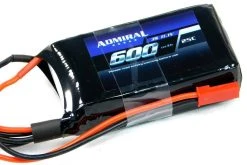 Admiral 600mAh 3S 11.1V 25C LiPo Battery With JST Connector
