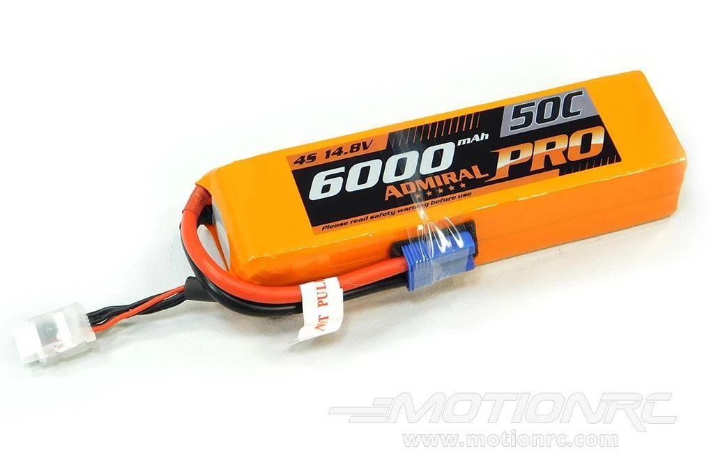Admiral Pro 6000mAh 4S 14.8V 50C LiPo Battery With EC5 Connector 2 Admiral Pro 6000mAh 4S 14.8V 50C LiPo Battery With EC5 Connector - Image 2