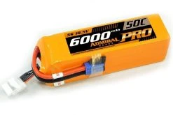 Admiral Pro 6000mAh 5S 18.5V 50C LiPo Battery With EC5 Connector