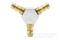 BenchCraft 3.5mm Metal Fuel Tube Y-Joint - Silver -Skynetic Store benchcraft 3 5mm metal fuel tube y joint silver motion rc 22665777676473