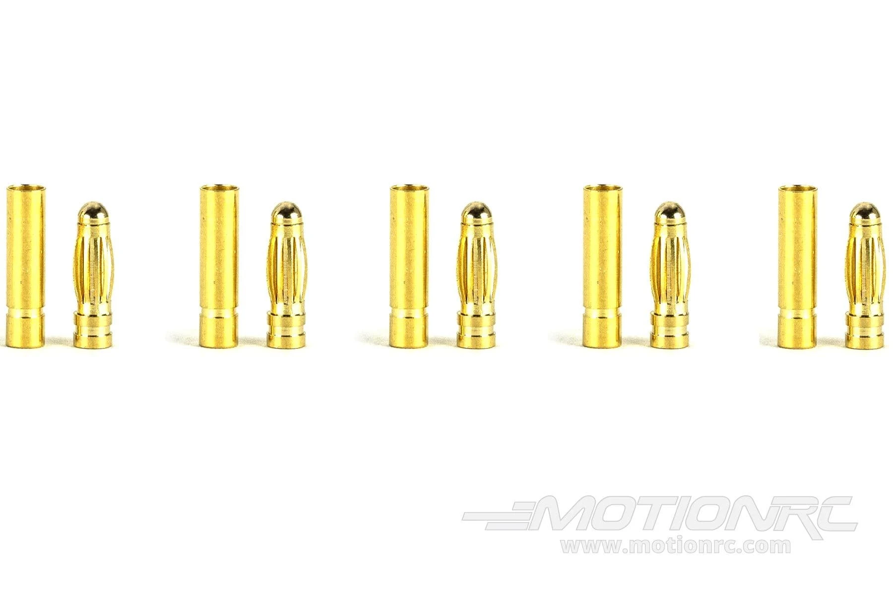 BenchCraft 3mm Gold Bullet ESC And Motor Connectors (5 Pairs) 2 BenchCraft 3mm Gold Bullet ESC And Motor Connectors (5 Pairs) - Image 2