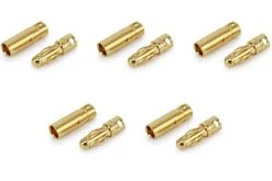 BenchCraft 4mm Gold Bullet ESC And Motor Connectors (5 Pairs)
