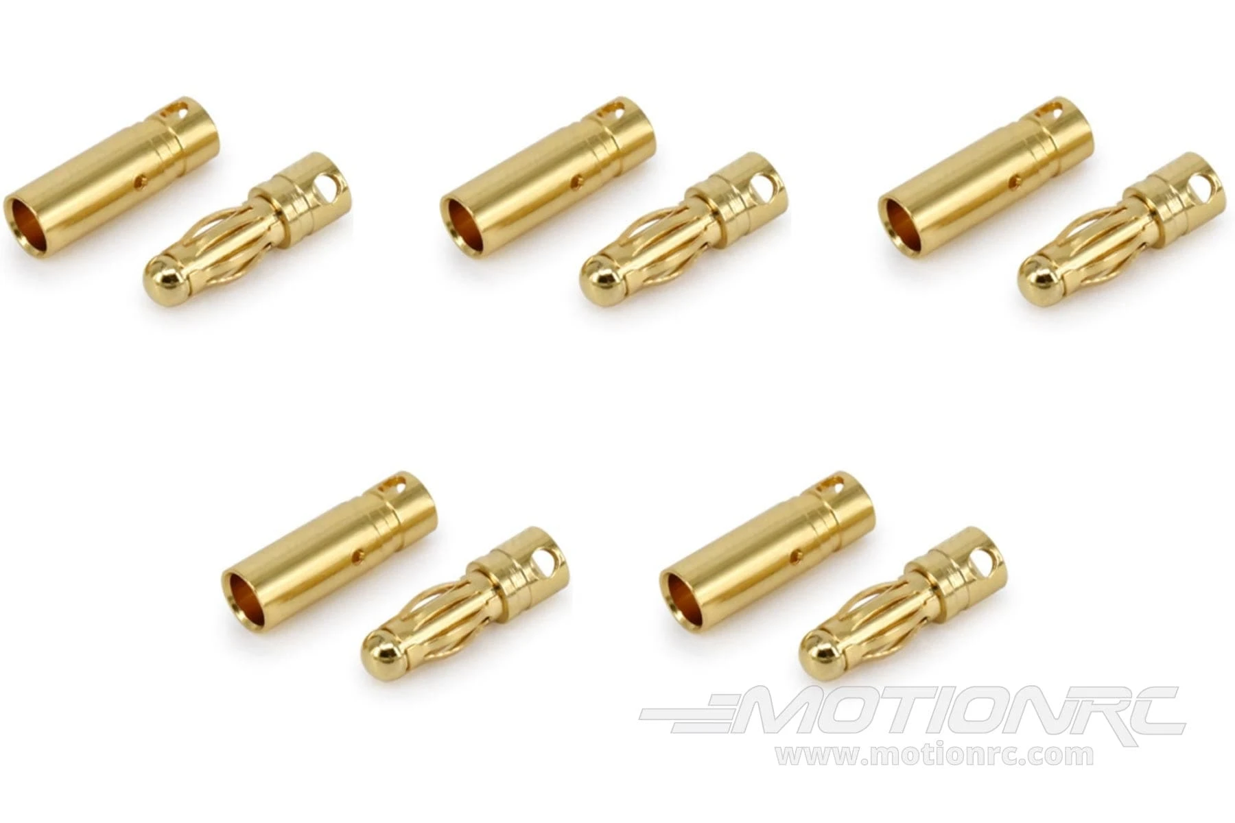 BenchCraft 4mm Gold Bullet ESC And Motor Connectors (5 Pairs) 2 BenchCraft 4mm Gold Bullet ESC And Motor Connectors (5 Pairs) - Image 2