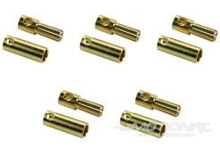 BenchCraft 5.5mm Gold Bullet ESC And Motor Connectors (5 Pairs) -Skynetic Store benchcraft 5 5mm gold bullet esc and motor connectors 5 pairs motion rc 32051880165561