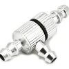 BenchCraft Aluminum Fuel Tube T-Joint - Silver