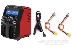 Hitec RDX2 Mini 100W 4 Cell (4S) Dual Port LiPo AC Charger -Skynetic Store hitec rdx2 mini 100w 6 cell 6s dual port lipo ac charger motion rc 28329559982265