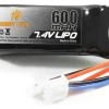 Hobby Plus 600mAh 2S 7.4v Lipo Battery With Micro Connector